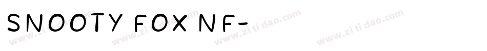 Snooty Fox NF字体转换